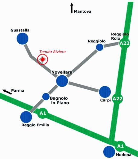 Hotel Riviera Ristorante La Briciola Novellara エクステリア 写真